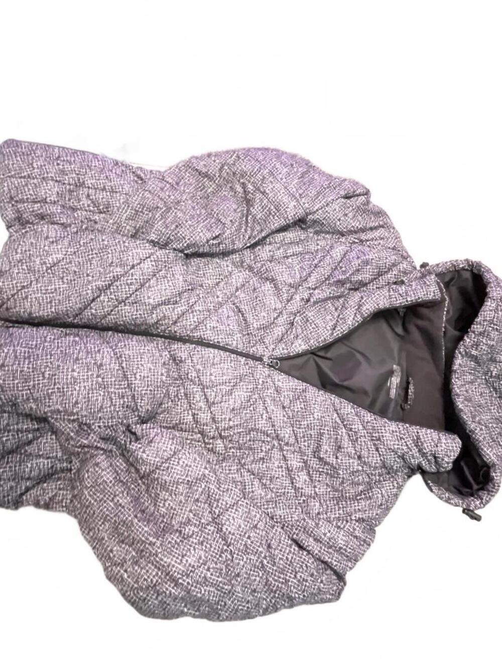Gray Hooded Puffer Jacket